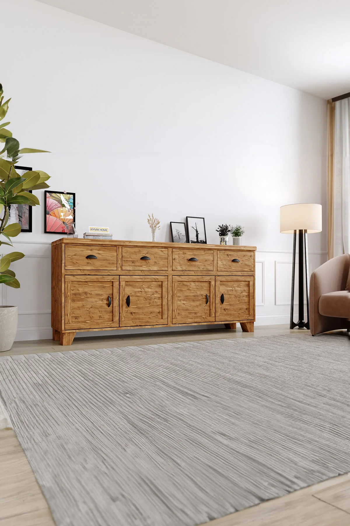 Lavanta Konsol – %100 Gerçek Ağaç, Uzun Ömürlü Kullanım, Kişiye Özel Üretim varyasyon görseli