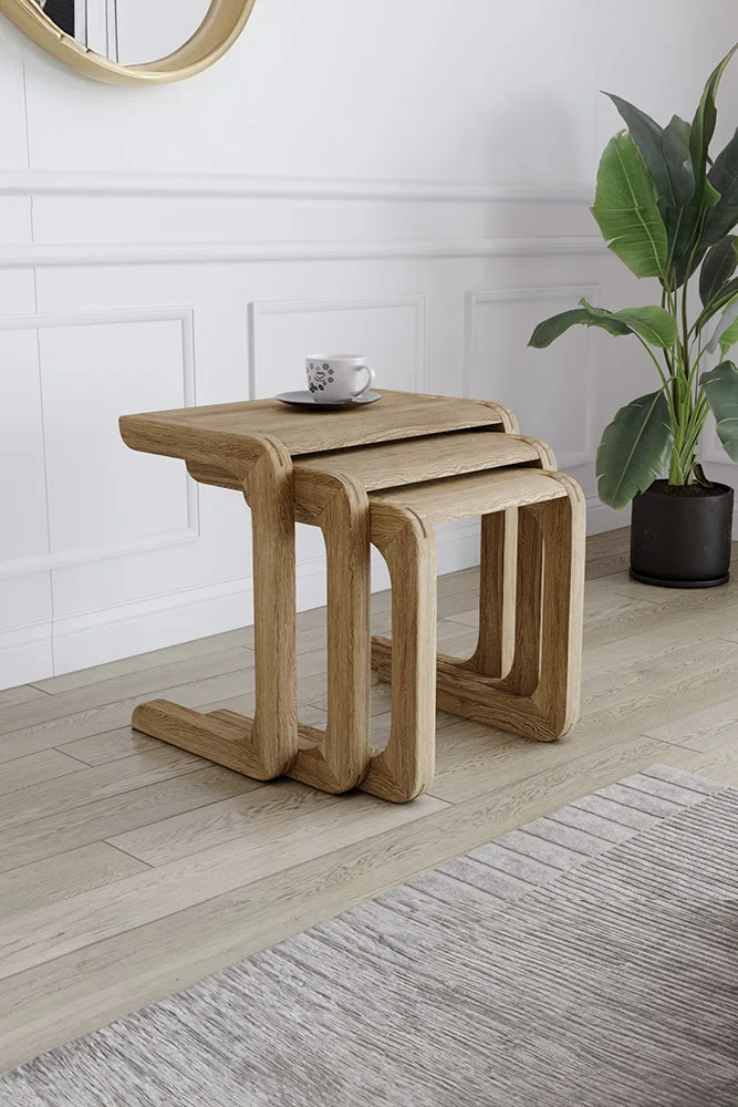 4014 Zigon Sehpa – %100 Gerçek Ağaç, Uzun Ömürlü Kullanım, Kişiye Özel Üretim varyasyon görseli