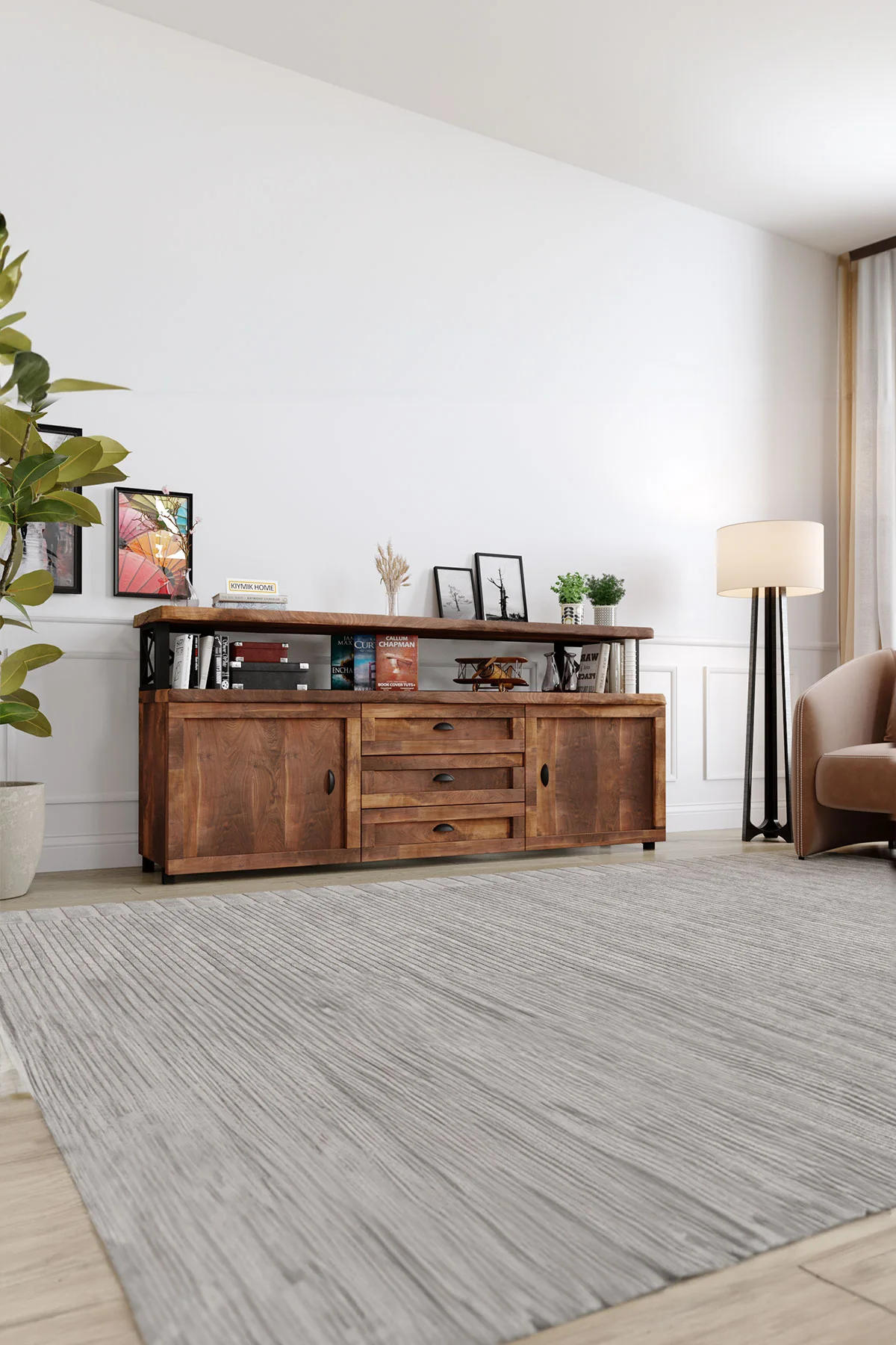 Yasemin Konsol – %100 Gerçek Ağaç, Uzun Ömürlü Kullanım, Kişiye Özel Üretim varyasyon görseli