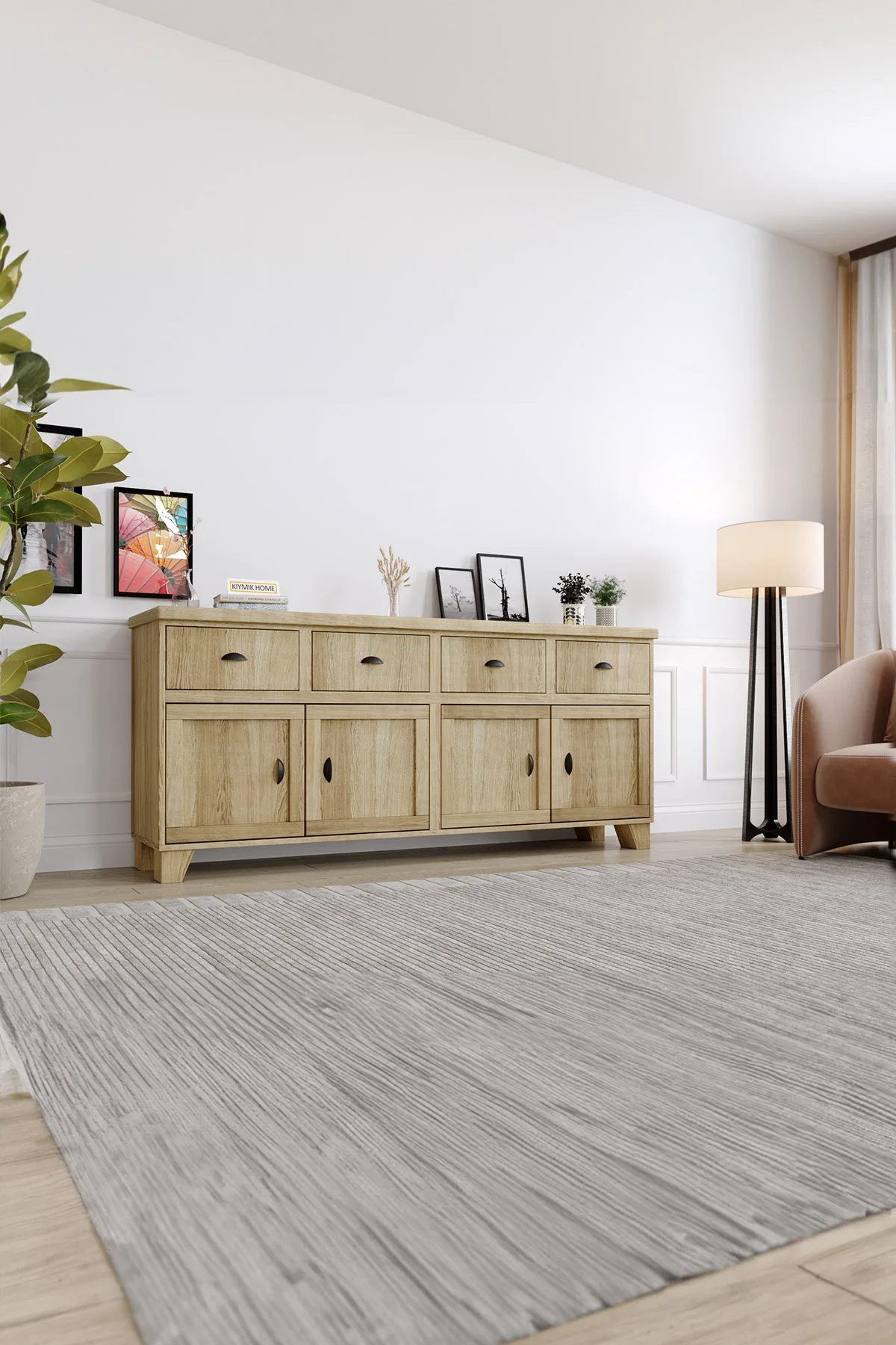 Lavanta Konsol – %100 Gerçek Ağaç, Uzun Ömürlü Kullanım, Kişiye Özel Üretim varyasyon görseli