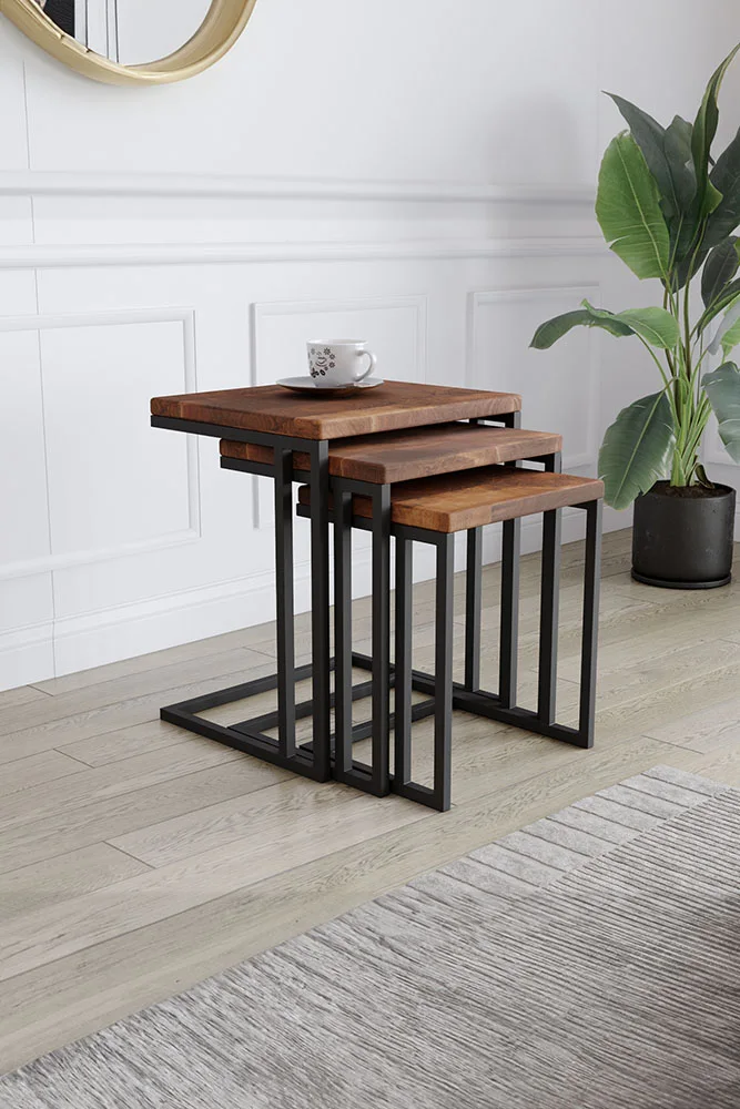 4003 Zigon Sehpa – %100 Gerçek Ağaç, Uzun Ömürlü Kullanım, Kişiye Özel Üretim varyasyon görseli