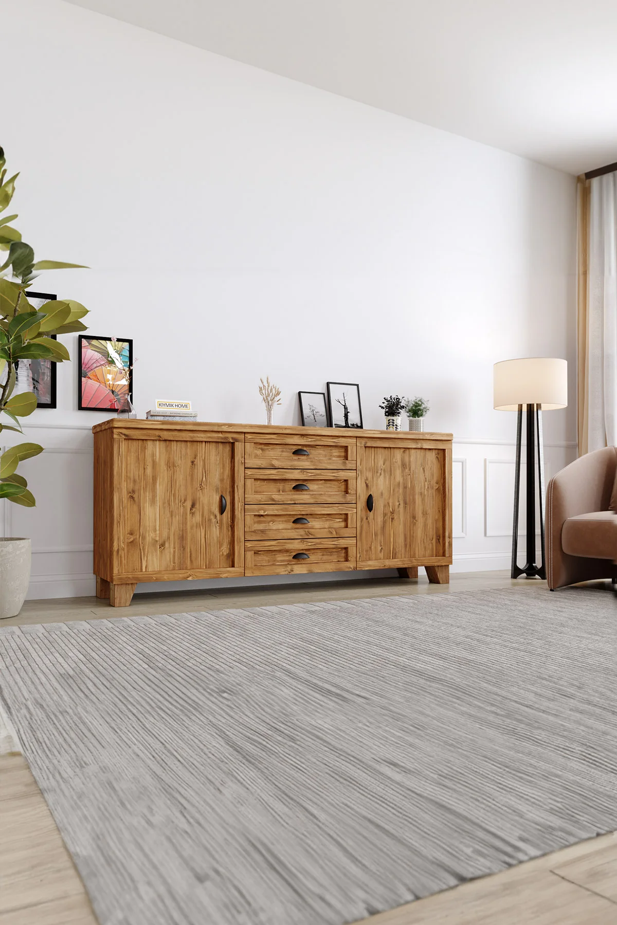 Melisa Konsol – %100 Gerçek Ağaç, Uzun Ömürlü Kullanım, Kişiye Özel Üretim varyasyon görseli