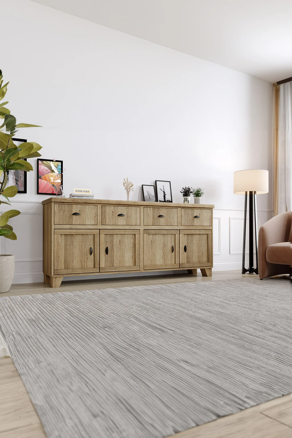 Lavanta Konsol – %100 Gerçek Ağaç, Uzun Ömürlü Kullanım, Kişiye Özel Üretim varyasyon görseli