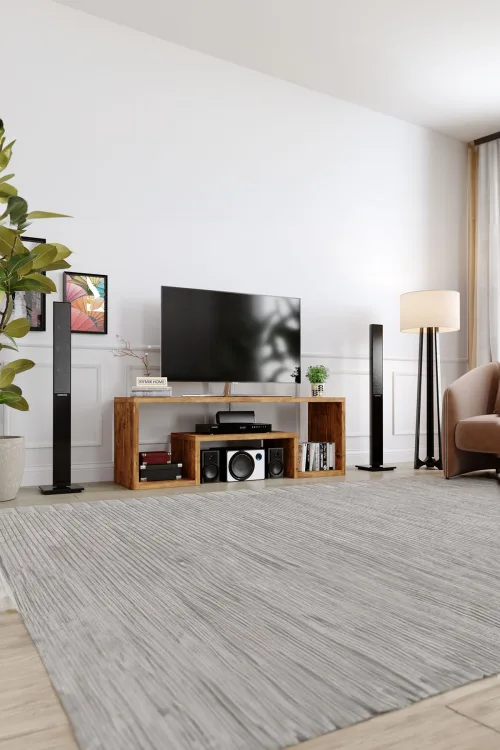 Begonvil Tv Ünitesi – %100 Gerçek Ağaç, Uzun Ömürlü Kullanım, Kişiye Özel Üretim