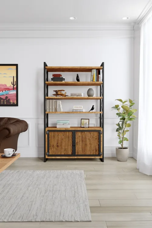 3008 Kitaplık – %100 Gerçek Ağaç, Uzun Ömürlü Kullanım, Kişiye Özel Üretim