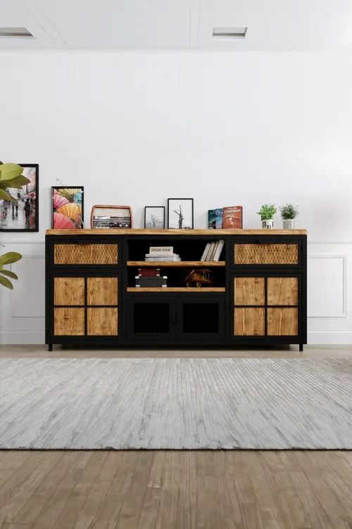 Aster Konsol – %100 Gerçek Ağaç, Uzun Ömürlü Kullanım, Kişiye Özel Üretim