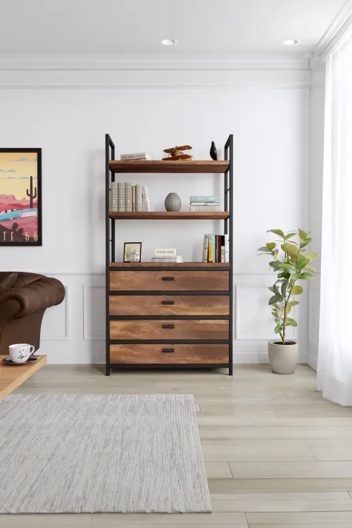 3013 Kitaplık – %100 Gerçek Ağaç, Uzun Ömürlü Kullanım, Kişiye Özel Üretim