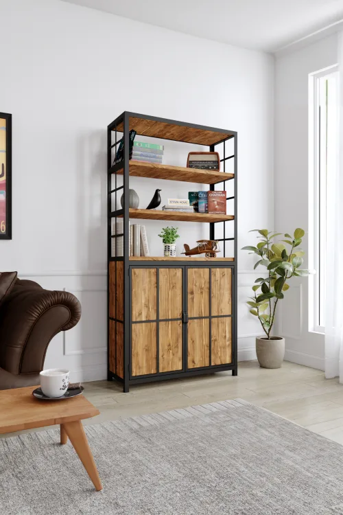 3012 Kitaplık – %100 Gerçek Ağaç, Uzun Ömürlü Kullanım, Kişiye Özel Üretim