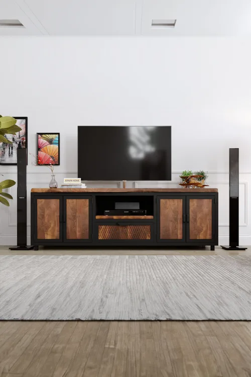 Cennet Tv Ünitesi – %100 Gerçek Ağaç, Uzun Ömürlü Kullanım, Kişiye Özel Üretim