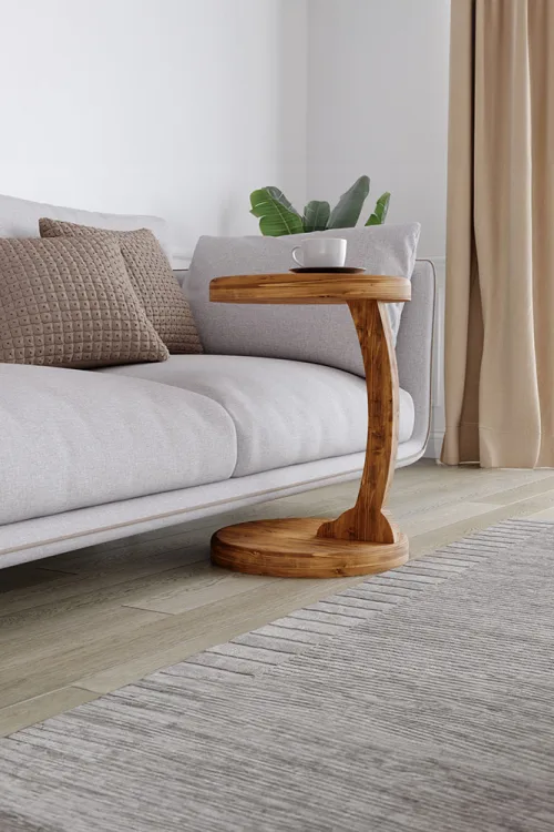 4015 Yan Sehpa – %100 Gerçek Ağaç, Uzun Ömürlü Kullanım, Kişiye Özel Üretim