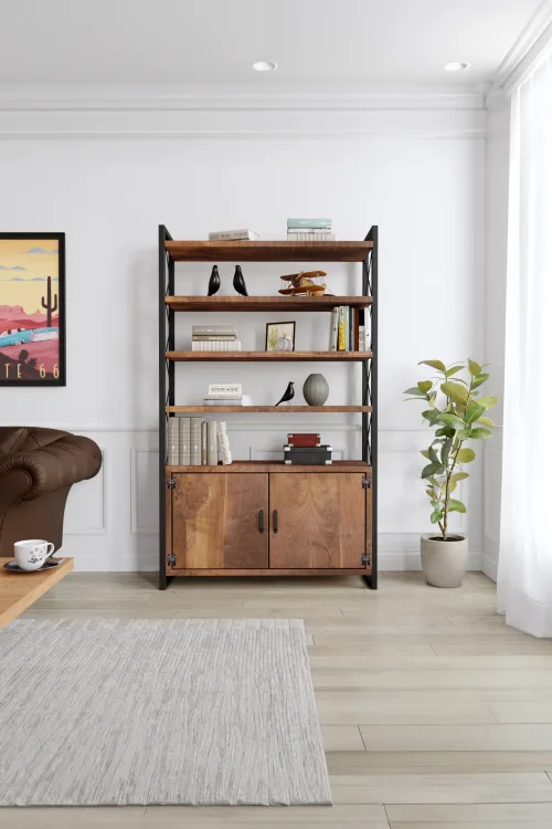 3007 Kitaplık – %100 Gerçek Ağaç, Uzun Ömürlü Kullanım, Kişiye Özel Üretim