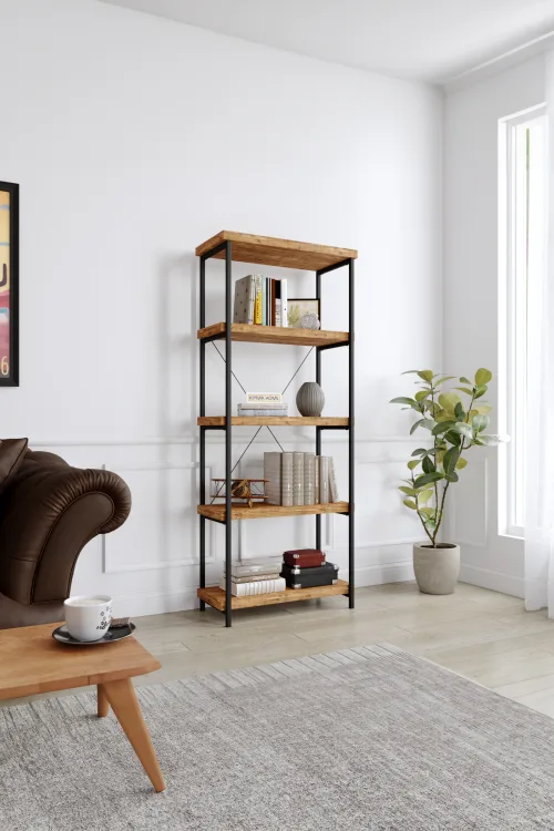 3003 Kitaplık – %100 Gerçek Ağaç, Uzun Ömürlü Kullanım, Kişiye Özel Üretim