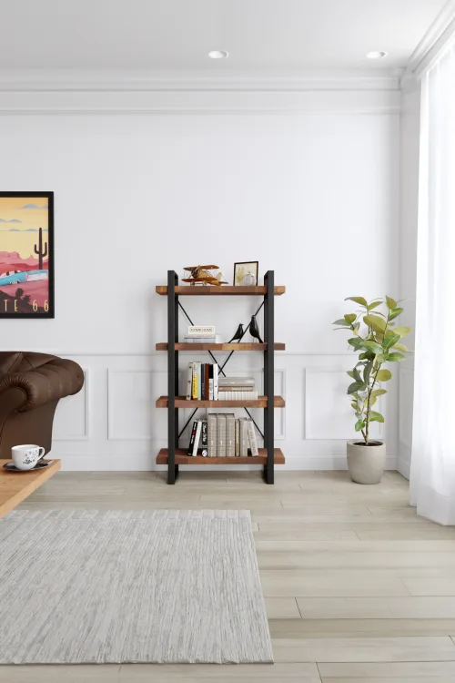 3002 Kitaplık – %100 Gerçek Ağaç, Uzun Ömürlü Kullanım, Kişiye Özel Üretim