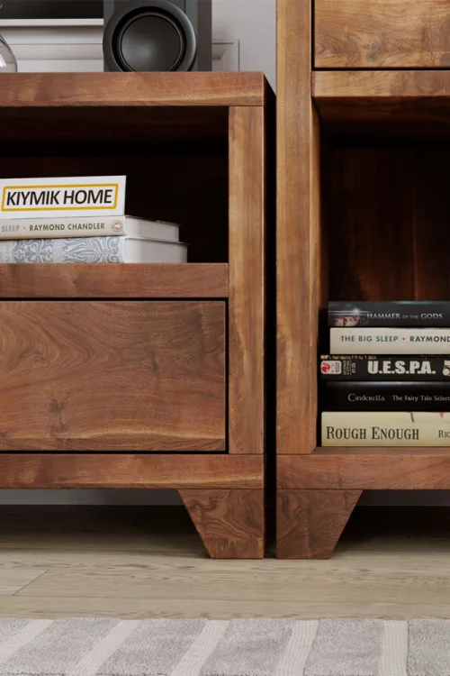 Sarmaşık Tv Ünitesi – %100 Gerçek Ağaç, Uzun Ömürlü Kullanım, Kişiye Özel Üretim