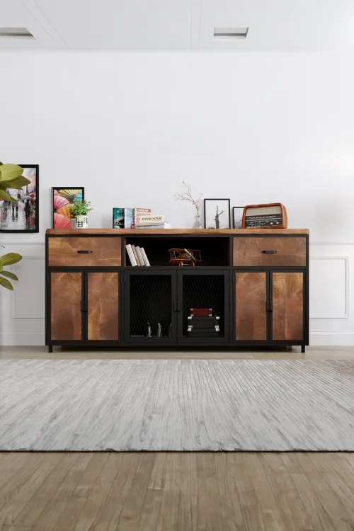 Frezya Konsol – %100 Gerçek Ağaç, Uzun Ömürlü Kullanım, Kişiye Özel Üretim