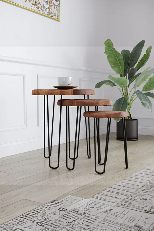 4005 Orta Sehpa – %100 Gerçek Ağaç, Uzun Ömürlü Kullanım, Kişiye Özel Üretim