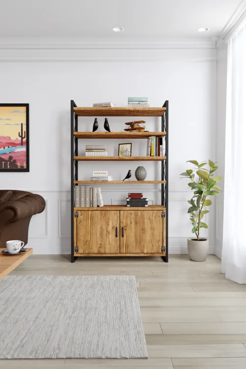 3007 Kitaplık – %100 Gerçek Ağaç, Uzun Ömürlü Kullanım, Kişiye Özel Üretim