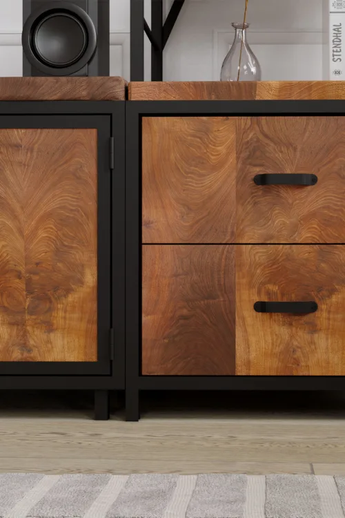 Frezya v2 Tv Ünitesi – %100 Gerçek Ağaç, Uzun Ömürlü Kullanım, Kişiye Özel Üretim